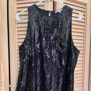Black Sequin top